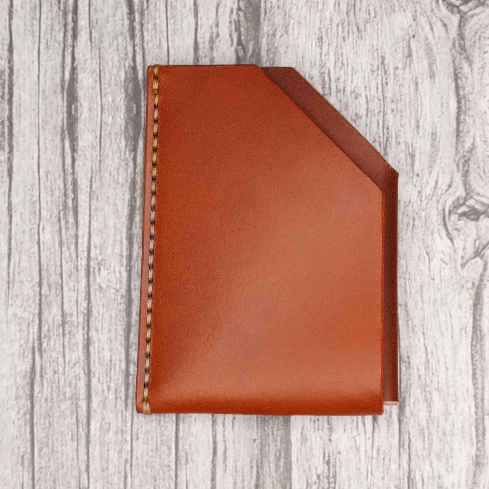 Personalized Slim Leather Card Holder