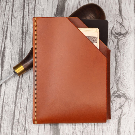 Personalized Slim Leather Card Holder